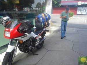 Moped, beladen