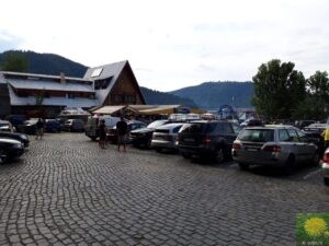 Der Parkplatz am Hafen