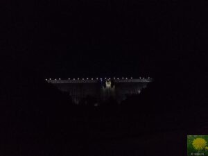 Bicaz Staumauer bei Nacht