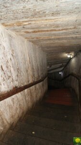 Die Eingangstreppe der Mine