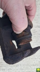Der defekte Bremssattel
