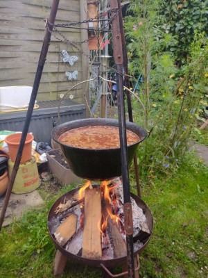 Gulasch im Kessel