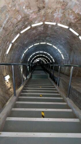 Die Treppe zur Mine